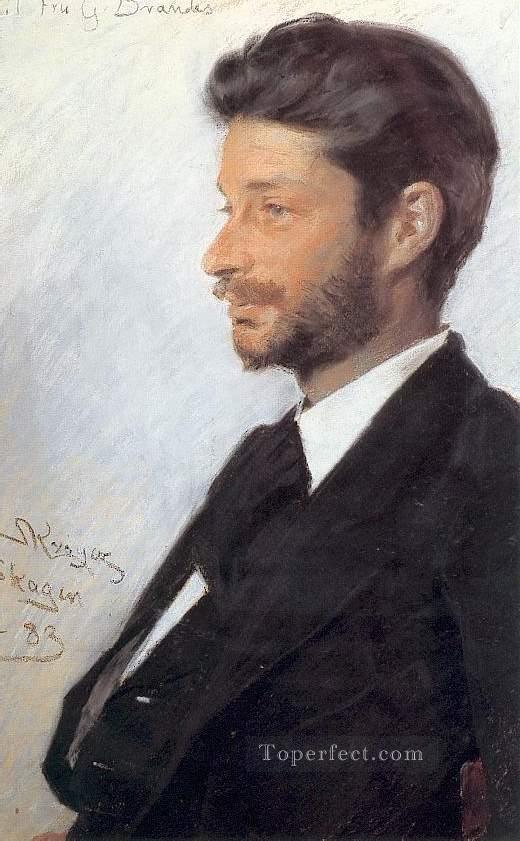 ゲオルク・ブランデス 1883年 ペダー・セヴェリン・クロイヤー油絵